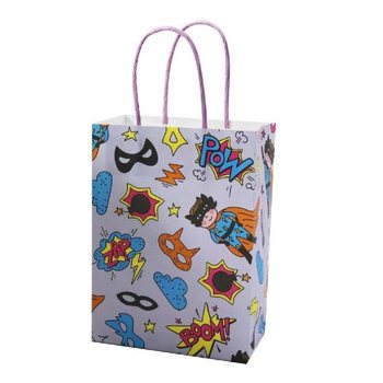 Sacs Cadeaux en Papier Super-Héros - 16x9x22 cm (12 pcs)