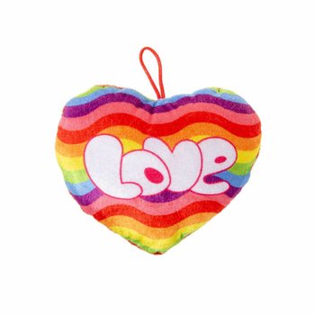 Cœur d'Amour Arc-en-Ciel en Peluche (24 pcs)