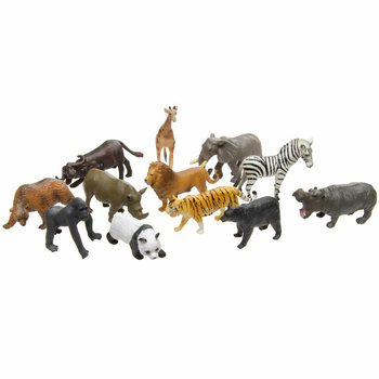ANIMAL WORLD - MIX FIGURINES ANIMAUX SAUVAGES (12 pcs.)