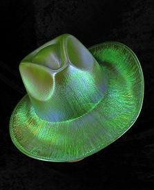 Chapeau de Cowboy à Paillettes - Vert (6 pcs)