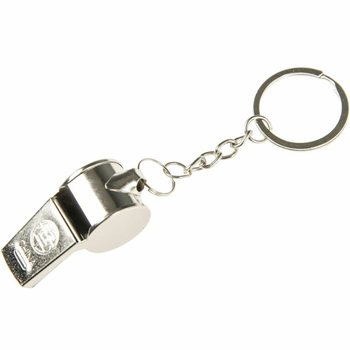 SIFFLET EN M&Eacute;TAL SUR PORTE-CL&Eacute;S (48 pi&egrave;ces)