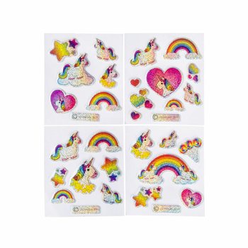 AUTOCOLLANTS PAILLETÉS - LICORNE (100 pièces)