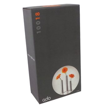 QDO - Vases en Acier Inoxydable pour 1 Fleur, Lot de 3 (1 set)