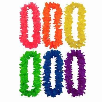 Colliers Hawaïens Néon Couleurs Mixte (Lot de 12)