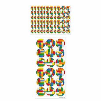 Stickers Fun - Briques de Construction Brickz (10 feuilles)
