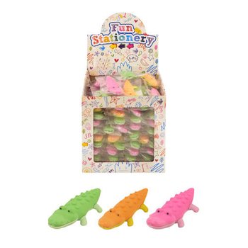 Gommes Modèle : Crocodile en Présentoir (84 pcs)