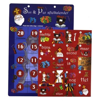 CALENDRIER DE L'AVENT SAINT-NICOLAS - MOD&Egrave;LE 1 (12 pcs)