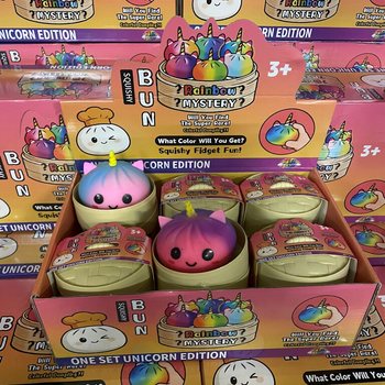 RAGE - Squishy Bun Dumplings GRANDS - &Eacute;DITION LICORNE (8.5 x 8.5 x 7.5 cm) (12 pcs)