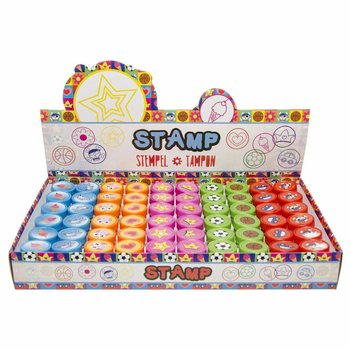 Tampons Encreurs Assortis en Pr&eacute;sentoir (60 pi&egrave;ces) - Grossiste
