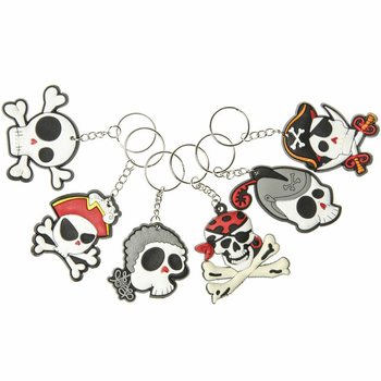 MIX DE PORTE-CLÉS PIRATES (48 pcs)