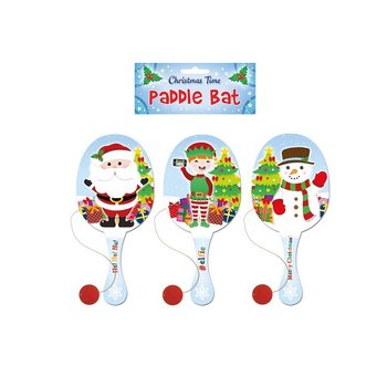 NOËL - JEU DE PADDLE BALL AVEC ÉLASTIQUE (24 pcs)