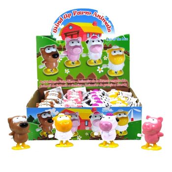 Animaux de la Ferme Marcheurs en Présentoir (24 pcs)