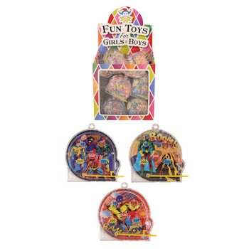 Mini-Flipper de Kermesse Super-Héros en Présentoir (108 pcs)