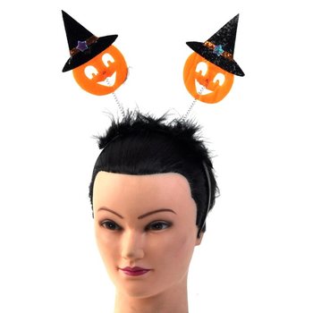 Serre-t&ecirc;te d'Halloween Citrouilles (Lot de 6)