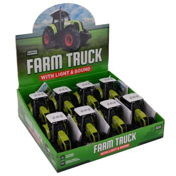 TRACTEUR DE FERME AVEC LUMI&Egrave;RE ET SON - EN PR&Eacute;SENTOIR (8 pcs)