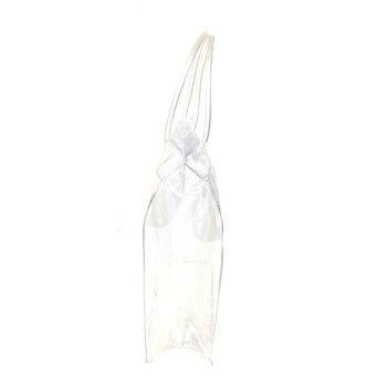 Sachet d'Emballage Transparent de Luxe &agrave; Fond Cartonn&eacute; avec Poign&eacute;e Solide 18,5x18cm (25 pi&egrave;ces)