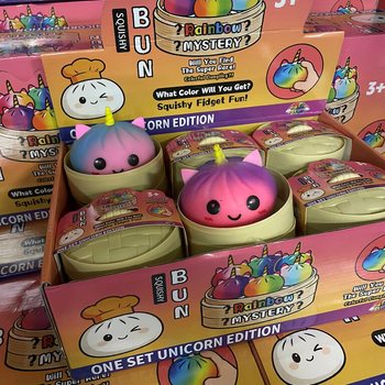 RAGE - Squishy Bun Dumplings GRANDS - &Eacute;DITION LICORNE (8.5 x 8.5 x 7.5 cm) (12 pcs)