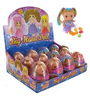 Figurine avec bonbon dans un œuf (12 pcs)