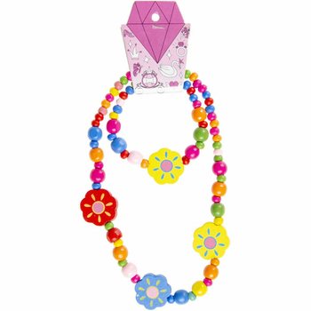 Ensemble Collier et Bracelet en Bois pour Enfants (48 pcs.)