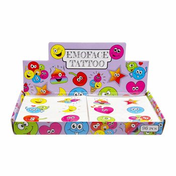 TATOUAGES FUN – MODÈLE : SMILEYS (96 pcs)