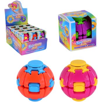 BALLE FIDGET SPINNER SPIN & POP - SPIN SHIFT BALL - EN PR&Eacute;SENTOIR (24 pcs)