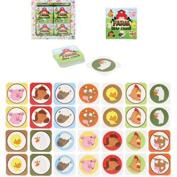 PETITS JEUX DE M&Eacute;MOIRE - MOD&Egrave;LE : FERME - PR&Eacute;SENTOIR (64 pcs)
