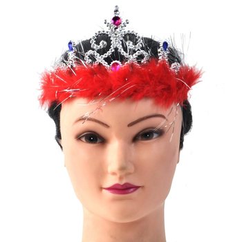 Couronne de Princesse Argent&eacute;e avec Peluche - Mod&egrave;le 4 (12 pcs)
