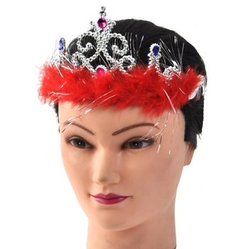 Couronne de Princesse Argentée avec Peluche - Modèle 4 (12 pcs)