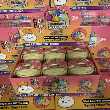RAGE - Squishy Bun Dumplings GRANDS - &Eacute;DITION LICORNE (8.5 x 8.5 x 7.5 cm) (12 pcs)