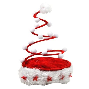 BONNET DE NO&Euml;L DE LUXE EN SPIRALE AVEC &Eacute;TOILE LUMINEUSE (12 pcs)