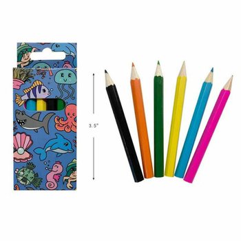 Set de 6 Crayons de Couleur - Animaux Marins (24 sets)
