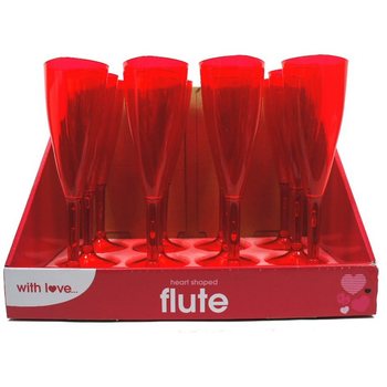 Coupes à Champagne en Forme de Cœur (12 pcs)