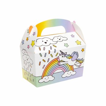 Bo&icirc;tes Cadeaux Licorne / Bo&icirc;tes &agrave; Bonbons 12x12.5x6 cm (12 pcs)