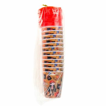 GOBELET ENFANT / COUPE &Agrave; GLACE AVEC PAILLE &ndash; PIRATE (12 pcs)