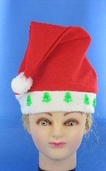 BONNET DE NO&Euml;L LUMINEUX AVEC RENNE (12 pcs)