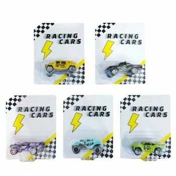 Lot de 12 Voitures de Course à Friction sur Carte
