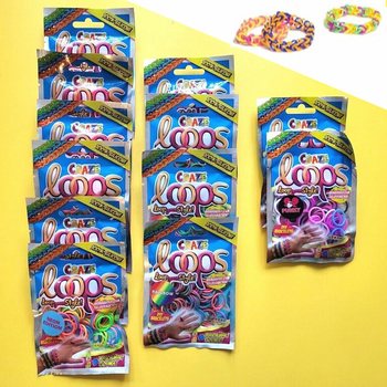 CRAZE LOOPS LOOM - POCHETTES SURPRISES - EN PRÉSENTOIR (12 pièces)