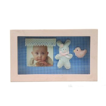 Cadre photo 3D en bois pour chambre d'enfant - Mod&egrave;le 3 (6 pcs)