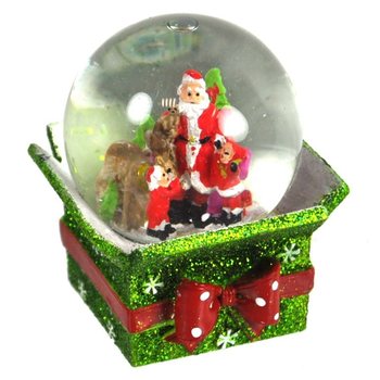 BOULE &Agrave; NEIGE DE NO&Euml;L EN PR&Eacute;SENTOIR (8 pcs)