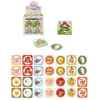 PETITS JEUX DE MÉMOIRE - MODÈLE : FERME - PRÉSENTOIR (64 pcs)
