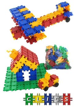 BLOCS DE CONSTRUCTION CLICS (111 pcs) - Grossiste Jouets