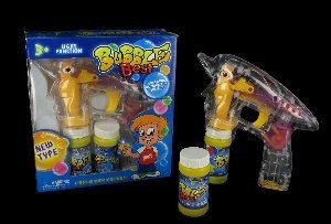 Pistolet à bulles de savon avec 2 recharges