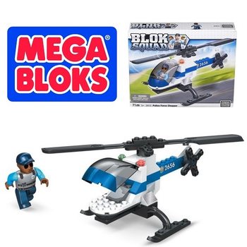 MEGA BLOKS - 2413 POLICE FORCE CHOPPER Hélicoptère de Police (2 pcs)