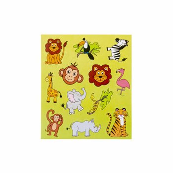 FUN STICKERS &ndash; MOD&Egrave;LE : ANIMAUX DE LA JUNGLE (120 pcs)