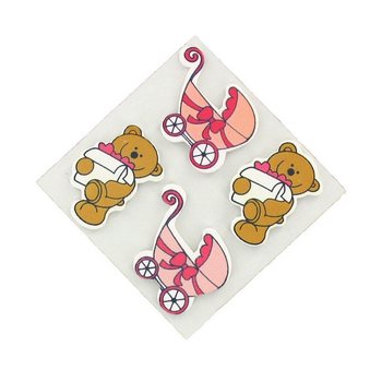 Stickers Décoratifs - Rose Bébé (20 pcs)
