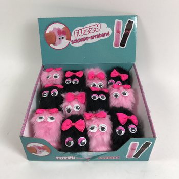 BRACELETS À CLAQUER EN PELUCHE FUZZY / CLIC-CLAC (12 pcs)