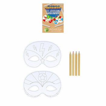 Masques de Super-Héros Écologiques à colorier (12 pièces)