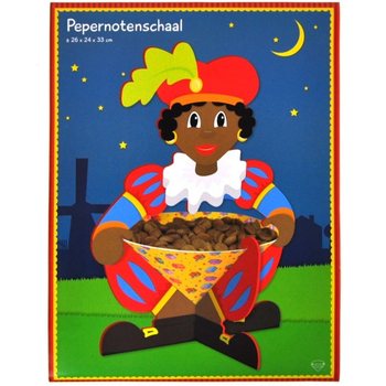 Grand Plat &agrave; Pepernoten Saint-Nicolas 26 x 24 x 33 cm (Lot de 6)