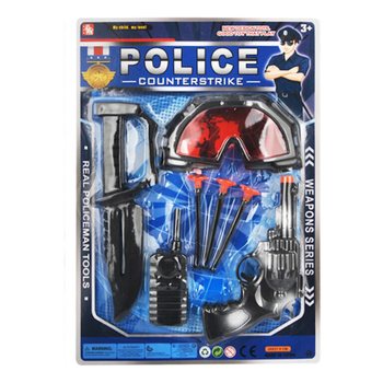 Coffret de Jeu Police avec Lunettes et Pistolet &agrave; Ventouses (6 pcs)