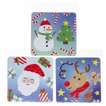 Puzzles de No&euml;l 14x14 cm (50 pcs)